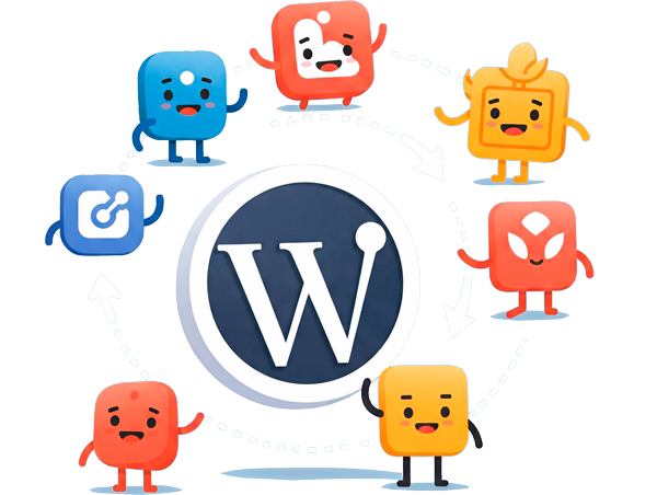 Imagen que representa las actualizaciones de WordPress y plugins