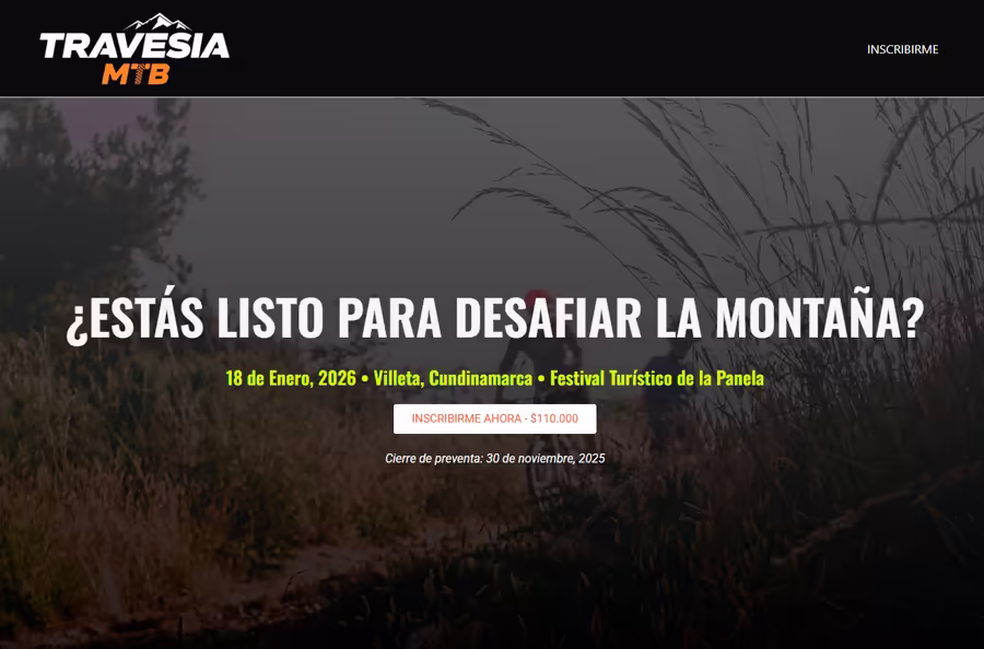 Sitio Web Travesía MTB Villeta